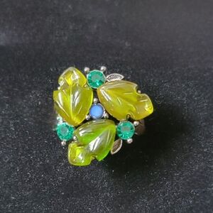 Unique Deco Fairytale Set: Earrings, Ring (8.5), Bracelette